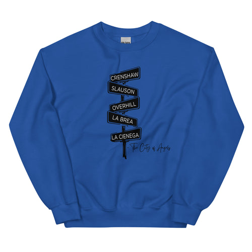 LA STREET NAMES UNISEX SWEATSHIRT