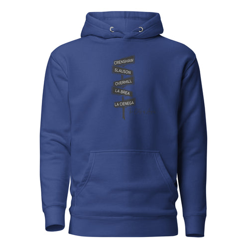 LA STREET NAMES UNISEX HOODIE